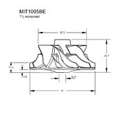 Крыльчатка турбокомпрессора MIT1005
