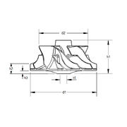 Крыльчатка турбокомпрессора MIT0793