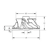 Крыльчатка турбокомпрессора MIT0418