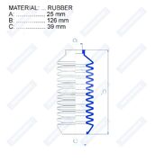 Пыльник рулевой рейки RDZ0150MG