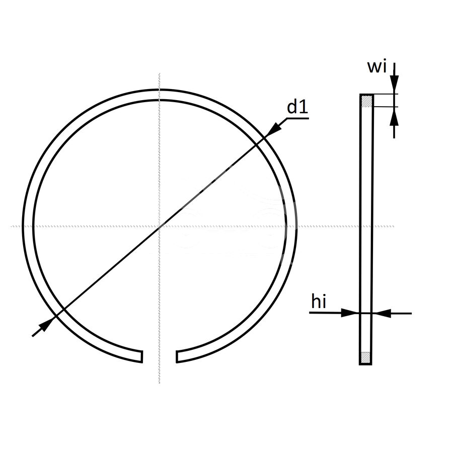 Поршневое кольцо турбокомпрессора MUZ9100