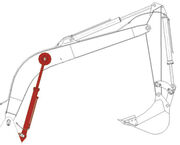 Гидроцилиндр стрелы HSC1228