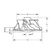 Крыльчатка турбокомпрессора MIT0443