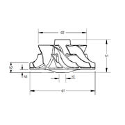 Крыльчатка турбокомпрессора MIT0466