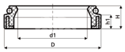 Сальник рулевой рейки HAZ0557