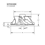 Крыльчатка турбокомпрессора MIT0634